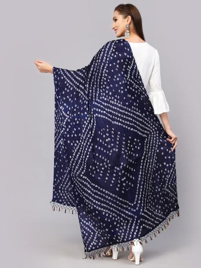 Indian bandhani scarf "Gautami"